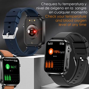 Montre intelligente f100 avec thérapie santé au laser à double sonde.