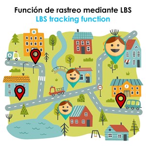 Montre intelligente localisateur lbs spéciale pour enfants.