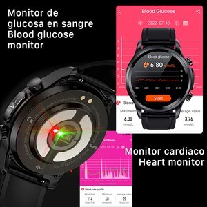 Smartwatch e400 avec détection de glucose dans le sang.