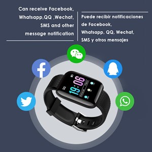 Bracelet intelligent id116 bluetooth 4.0 écran couleur.