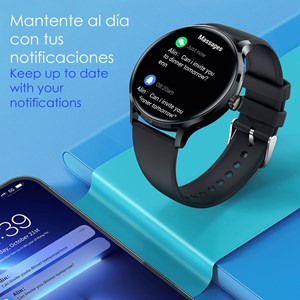 Smartwatch qs80 avec appels bt, notifications push. Moniteur sportif et de santé