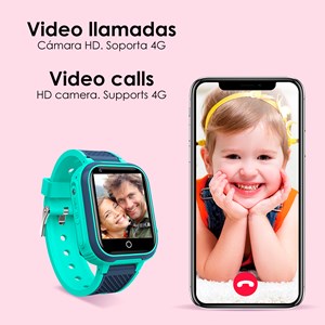 Montre intelligente 4g gps et wifi lt21 pour enfants. Appels vidéo, localisateur