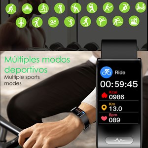 Bracelet intelligent tk70 ecg, moniteur de glucose sanguin, oxygène et pression.