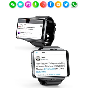 Smartwatch phone s999 4g panoramique avec so android 9.0, quad core, wifi, gps.
