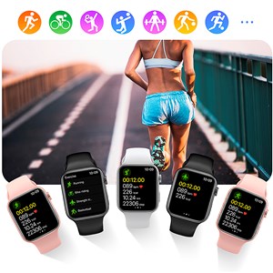 Smartwatch t900 pro 8 avec un écran de 1,8 hr, moniteur de fréquence cardiaque.