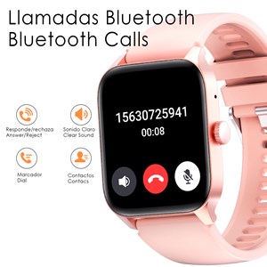 Smartwatch qs56. Appels bluetooth, plus de 100 modes sportifs. Mesure des pas.