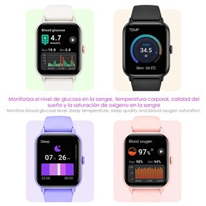 Smartwatch qs13 avec notifications d'applications, plus de 100 modes sportifs.