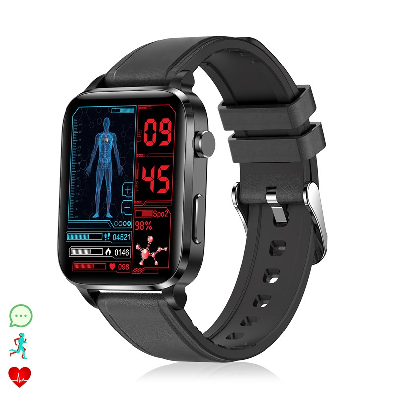 Dam - Smartwatch f100 avec thérapie de santé au laser à double sonde. Moniteur d'o2.