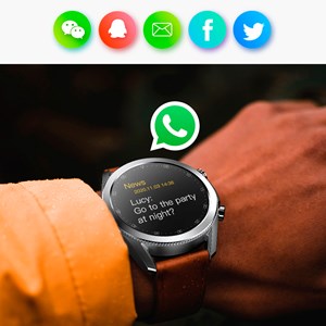 Smartwatch l19 avec notifications d'applications. Moniteur de santé avec ecg.