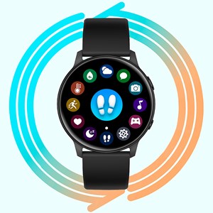 Montre intelligente mx1. Avec notifications, moniteur de fréquence cardiaque.