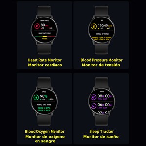 Montre intelligente mx1. Avec notifications, moniteur de fréquence cardiaque.