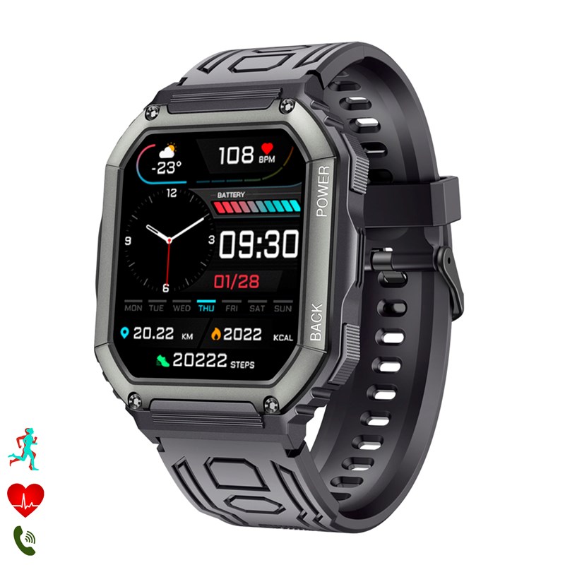 Montre intelligente k6 multifonction. 16 modes sportifs. Moniteur de tension.