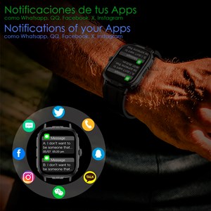 Smartwatch m106 avec double bracelet, l'un en silicone et l'autre en nylon.