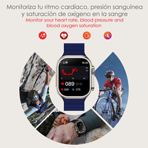 Montre intelligente z87 ultra triple bracelet. Fonctions outdoor, appels bt.
