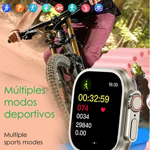 Montre intelligente z87 ultra triple bracelet. Fonctions outdoor, appels bt.