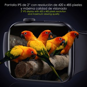 Smartwatch dt8 max avec modes sportifs, assistant vocal, widgets, écran 2”.