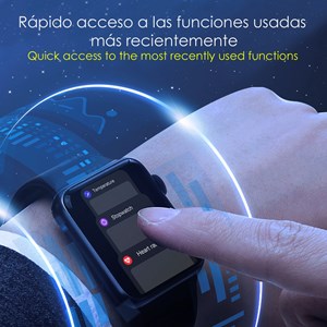 Smartwatch dt8 max avec modes sportifs, assistant vocal, widgets, écran 2”.