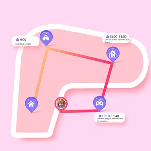 Smartwatch gps localisateur ds06 pour enfants. Interphone, zone de sécurité.