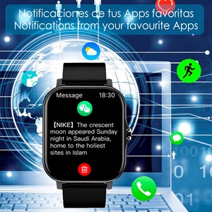 Smartwatch t13. Écran tft de 1,83 pouces, appel bluetooth, assistant vocal.