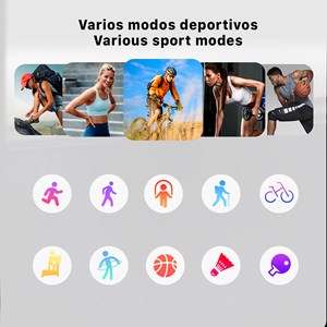 Montre intelligente e18 pro avec moniteur de tension et o2 dans le sang.