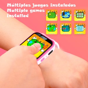 Montre intelligente pour enfants y90 avec caméra photo et vidéo, 6 jeux.