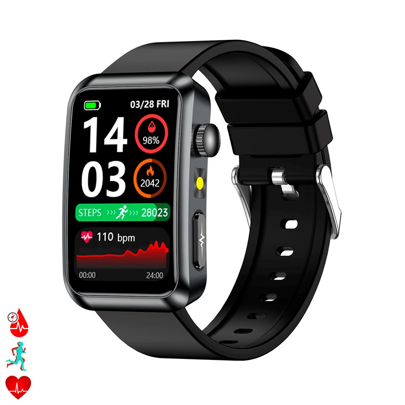 Smartwatch tk77. Appels bluetooth avec des fonctions avancées de santé.