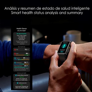 Smartwatch tk77. Appels bluetooth avec des fonctions avancées de santé.