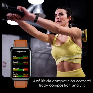 Smartwatch tk77. Appels bluetooth avec des fonctions avancées de santé.