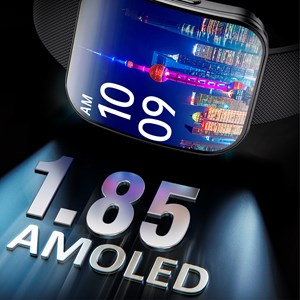 Smartwatch qs08. Écran incurvé amoled de 1,85 pouces, appel bluetooth.