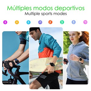 Montre intelligente zw45 avec notifications d'apps, appels bluetooth.