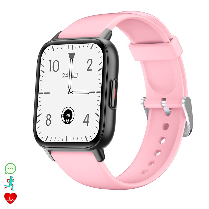 Smartwatch qs16 avec thermomètre corporel, moniteur de tension et o2.