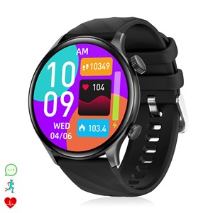 Smartwatch zw63 avec appels bluetooth, thermomètre, glucose sanguin.