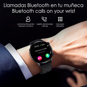 Smartwatch zw63 avec appels bluetooth, thermomètre, glucose sanguin.