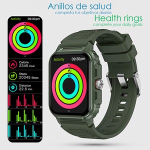 Montre connectée y1 avec moniteur de santé avancé, appels bluetooth.