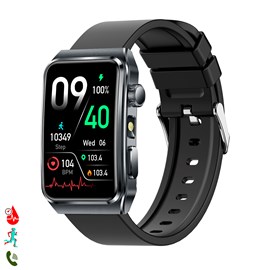 Smartwatch tk73, appels bluetooth avec fonctions avancées de santé.