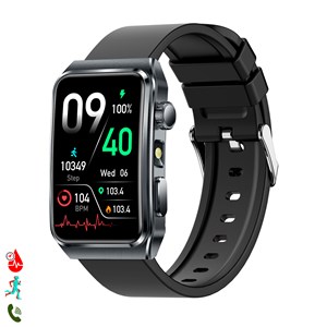 Smartwatch tk73, appels bluetooth avec fonctions avancées de santé.