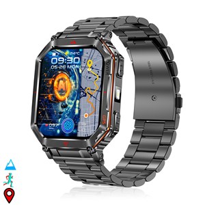 Montre intelligente kr92 avec appels bt, gps, outils d'exploration.