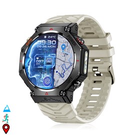 Smartwatch kc91 avec appels bt, gps, outils d'exploration, chatgpt.