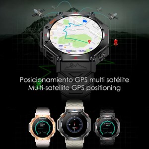 Smartwatch kc91 avec appels bt, gps, outils d'exploration, chatgpt.