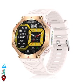 Montre intelligente kc91 avec appels bt, gps, outils d'exploration.