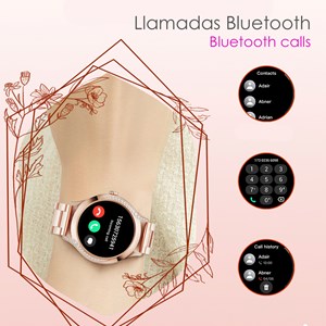 Smartwatch t214 compact et élégant. Appels bt, notifications push.