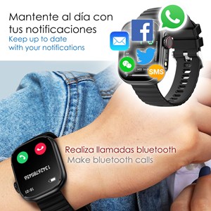 Montre connectée zw39 avec notifications d'apps, appels bluetooth.
