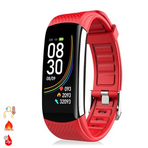 Bracelet intelligent t118 avec mesure de la température corporelle.