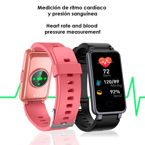 Bracelet intelligent c2 plus avec moniteur de fréquence cardiaque.