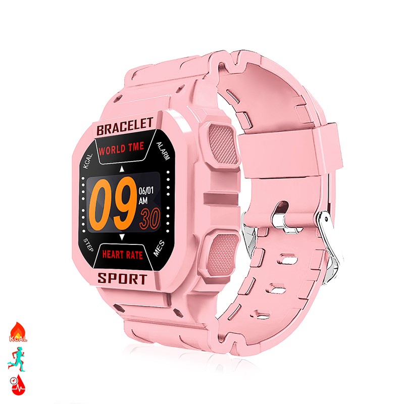 Bracelet intelligent i3 avec moniteur cardiaque et notifications.