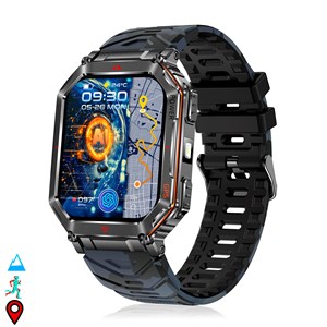 Montre connectée kr92 avec appels bt, gps, outils d'exploration.