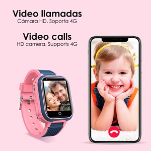 Smartwatch 4g gps et wifi lt21 pour enfants. Vidéoconférences.