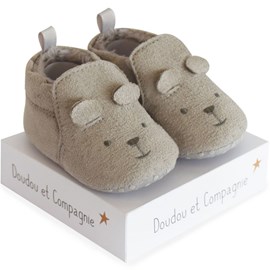 Chaussons gris (0-6 mois)