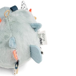 Balle d'éveil poisson puffee bleu (12 cm)