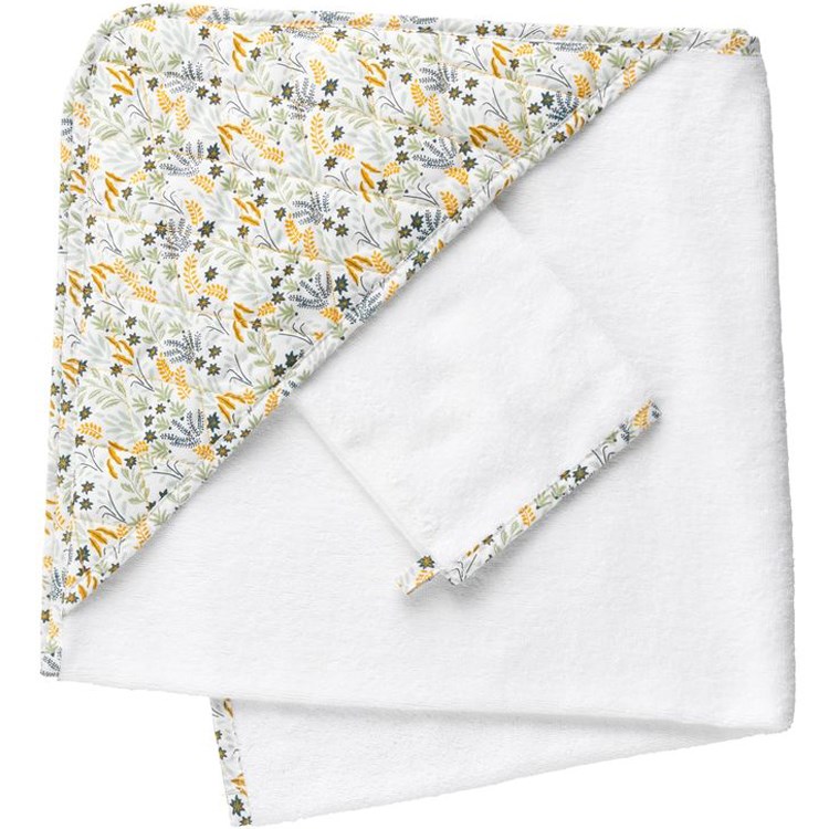 Cape de bain + gant de toilette promenons-nous
